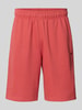 CHAMPION Relaxed Fit Sweatbermudas mit Logo-Stitching Modell 'ICONS' Rot