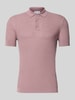 Antony Morato Slim Fit Poloshirt aus Viskose-Mix mit Leinen-Anteil Hellrosa