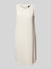 Marc Cain Knielanges Leinenkleid mit Label-Applikation Sand