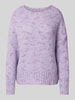 Rich & Royal Gebreide pullover met ronde hals Lila