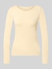 Marc Cain Longsleeve aus Baumwoll-Mix Sand