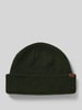 COLUMBIA Beanie met labeldetail Olijfgroen
