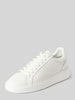 Copenhagen Ledersneaker mit Label-Print Weiss