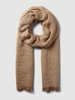 Fraas Schal mit Fransen Taupe