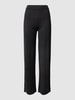 MaxMara Leisure Flared broek in gebreide look, model 'Ragtime' Zwart