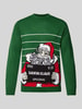 Only & Sons Gebreide pullover met ribboorden, model 'XMAS' Groen