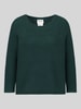 Weekend Max Mara sweter o kroju regular fit z dodatkiem moheru model 'XENO' Ciemnozielony