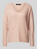 Vero Moda Regular Fit Strickpullover in Melange Modell 'CREWLEFILLE' Rose