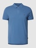 Tommy Hilfiger Poloshirt mit Label-Detail Ozean Blau