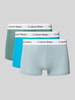 Calvin Klein Underwear Trunks mit elastischem Logo-Bund im 3er-Pack Bleu