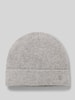 HUGO Beanie van puur kasjmier, model 'XAMIROH' Zilver gemêleerd