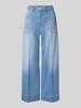 Raffaello Rossi Wide Leg Jeans in verkürzter Passform Modell 'MIRU' Hellblau