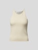Extreme Cashmere Top in Strick-Optik Beige