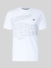 Lacoste Sport Regular Fit Sport-T-Shirt aus Baumwoll-Mix Weiss
