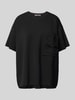 Smith and Soul T-shirt o kroju oversized z detalami z logo model ‘Clean Scuba’ Czarny