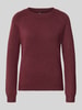 ONLY Regular Fit Pullover mit Rundhalsausschnitt Modell 'RICA' Bordeaux Melange