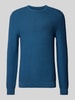 MCNEAL Strickpullover mit Strukturmuster Petrol Melange