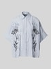 Essentiel Antwerp Oversized Kurzarmbluse aus reiner Baumwolle Modell 'JONKOE' Hellblau