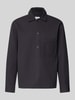 JACK & JONES Regular Fit Hemdjacke mit Kentkragen Modell 'REGENT' Anthrazit Melange