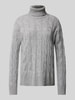 Tommy Hilfiger Strickpullover mit Rollkragen Hellgrau