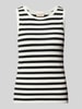 FREE/QUENT Tanktop in Ripp-Optik Modell 'Effy' BLACK