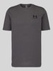Under Armour Regular Fit Sport-T-Shirt aus Baumwoll-Mix Anthrazit Melange