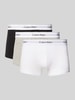 Calvin Klein Underwear Trunks mit elastischem Label-Bund im 3er-Pack Black