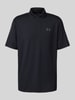 Under Armour Regular fit poloshirt met logo en knoopsluiting Zwart