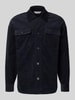 Casual Friday Regular Fit Hemdjacke aus Cord Modell 'MYLES' Dunkelblau