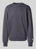 CHAMPION Sweatshirt mit Label-Stitching Anthrazit