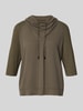 Marc Cain Sweatshirt mit Tunnelzug Khaki
