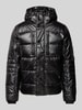 Tom Tailor Regular Fit Pufferjacke mit abnehmbarer Kapuze Black