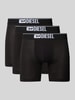Diesel Trunks mit elastischem Logo-Bund im 3er-Pack Black