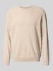Tom Tailor Regular Fit Strickpullover aus reiner Baumwolle Offwhite