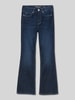 Tom Tailor Denim Bootcut Jeans aus Baumwoll-Mix im 5-Pocket-Design Dunkelblau