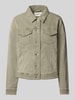 s.Oliver RED LABEL Boxy Fit Jeansjacke aus Baumwoll-Mix mit Brustpattentaschen Khaki