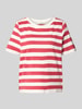 Tom Tailor Regular Fit T-Shirt aus reiner Baumwolle Hellrot