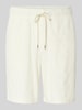Jack & Jones Sweatshorts met elastische band, model 'JAIDEN' Offwhite