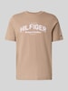 Tommy Hilfiger Regular Fit T-Shirt aus reiner Baumwolle Taupe