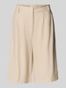 Christian Berg Woman Relaxed Fit Bermudas mit Bundfalten Kitt
