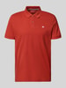 Tom Tailor Regular Fit Poloshirt aus reiner Baumwolle Dunkelrot