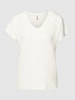 Soyaconcept T-Shirt mit Label-Detail Modell 'Marcia' Offwhite