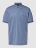 RAGMAN Poloshirt mit Label-Detail Rauchblau