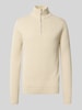 SELECTED HOMME Regular fit schipperstrui van puur katoen, model 'DANE' Offwhite