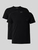 Emporio Armani T-Shirt mit Label-Print im 2er-Pack Black