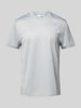 SERGIO TACCHINI T-shirt met labelstitching Lichtgrijs
