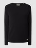 Jack & Jones Strickpullover mit Label-Patch Modell 'HILL' Black