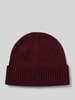 Polo Ralph Lauren Beanie van wol met labelstitching Bordeaux