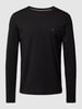 Tommy Hilfiger Longsleeve mit Label-Stitching Black