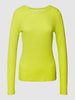 QS by s.Oliver Shirt met lange mouwen in riblook Neongeel